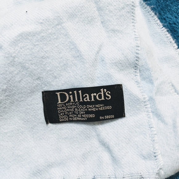 Dillard's Light Blue Scarf - Picture 3 of 3